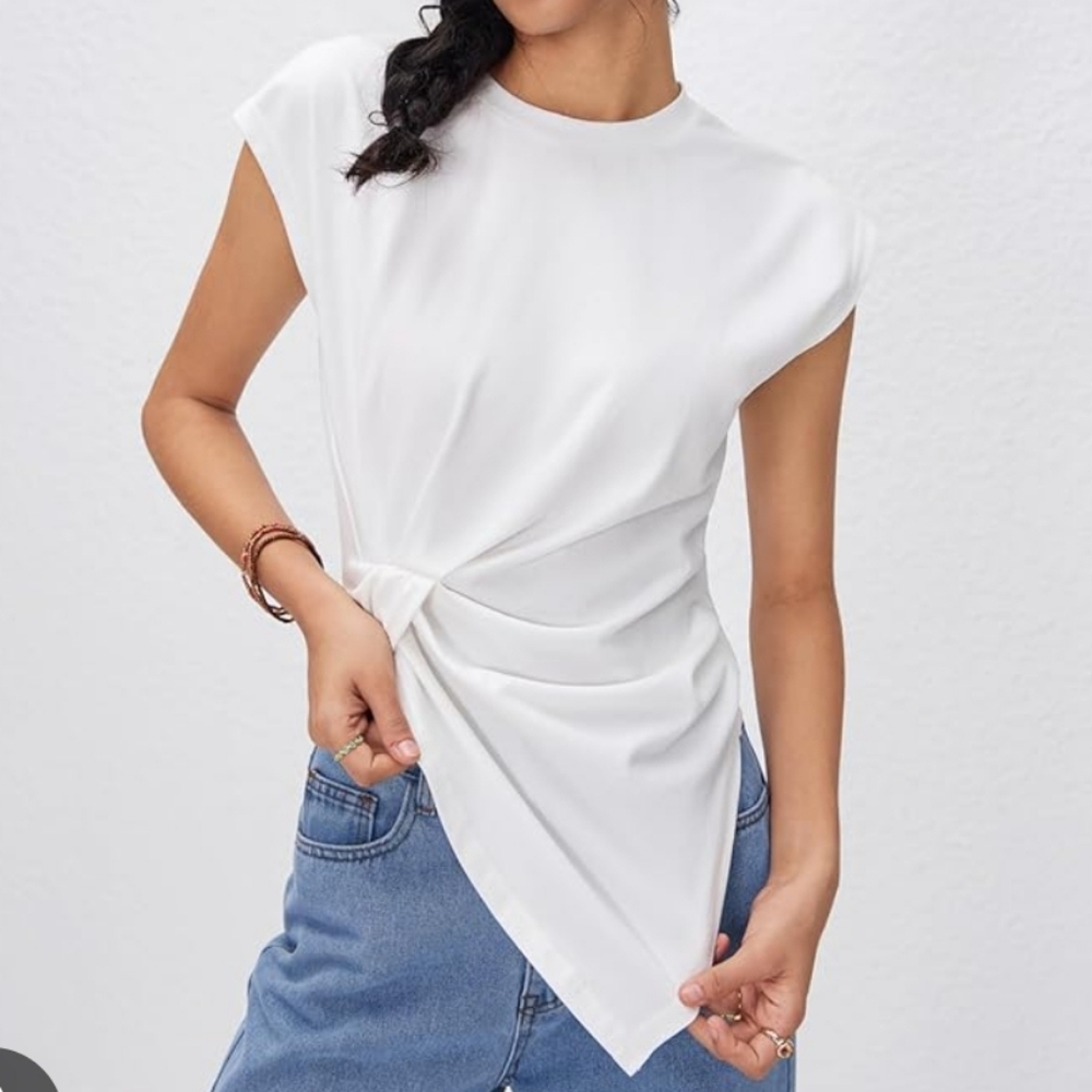 Cider Asymmetrical Hem Top